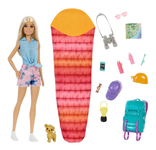 Muñeca Barbie Dia Campamento Hdf73 Mattel Bestoys