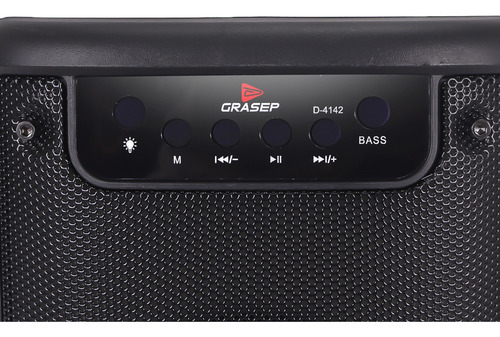 Caixa De Som Amplificada Bluetooth Portatil Grande Potente Cor Preto Ou Usb