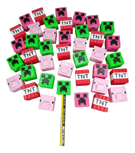 Souvenir Topper Para Lapices Minecraft