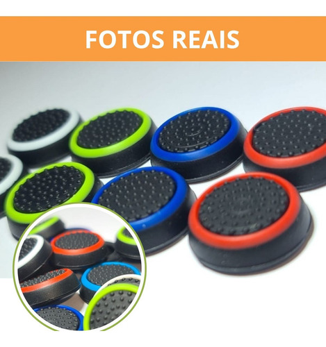 Capa Controle Borracha Analógico Xbox One Ps5 Ps4 Ps3 Pro