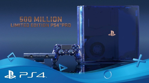 Ps4 Pro 2tb 4k 500 Millon Gold Headset + Vr + 2 Move + Juego Color Azul