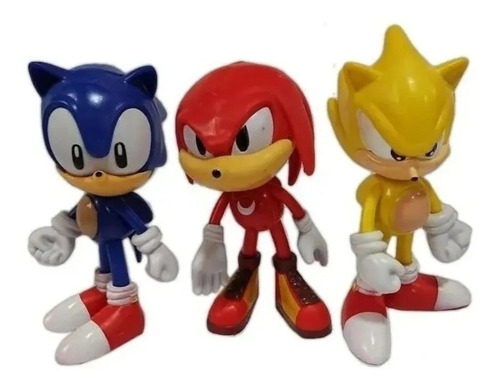Set X 3 Muñecos Sonic 17 Cm