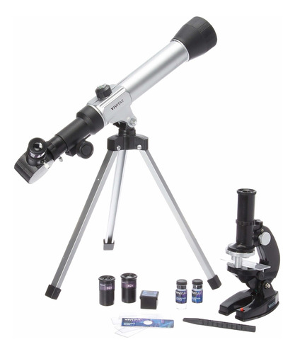 Vivitar Viv-telmic-20 Kit De Telescopio Y Microscopio 20x/30