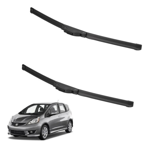 Kit 2 Escobillas Delanteras Flex Goma Honda Fit 2003 A 2008