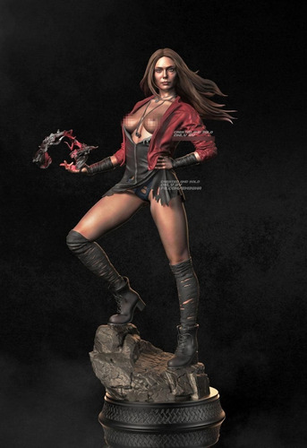  Archivo Stl Impresión 3d - Scarlet Witch Wanda Maximoff + N