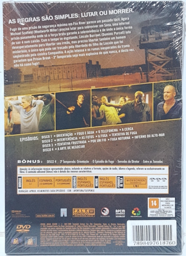 Dvd Prison Break 3 Temporada - Original E Lacrado