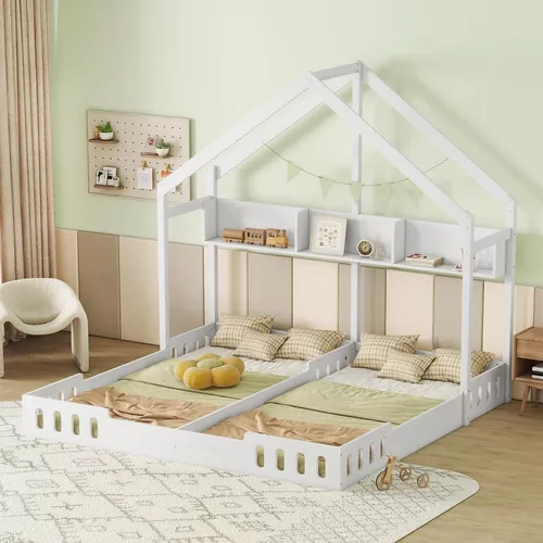 Hbrr Cama Individual Para Niños, Marco De Camas Individuales