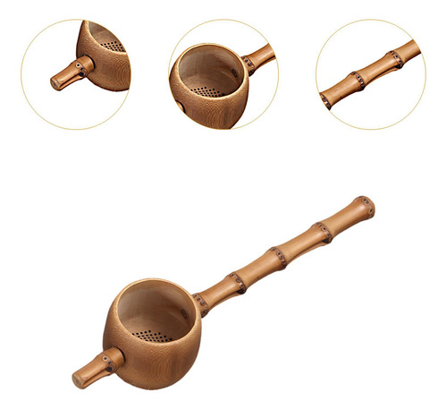 Tea De Té De Té De Bambú Tea Tea Tea Kitchen Gift 17.7 Cm