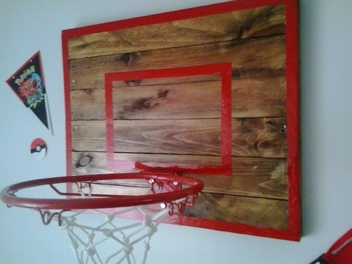 Imagen 5 de 7 de Mini Tablero Basquet Con Aro Metálico - Ideal Día Del Niño