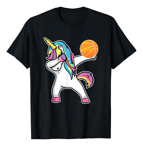 Camiseta Divertida Para Jugador De Baloncesto Con Unicornio.