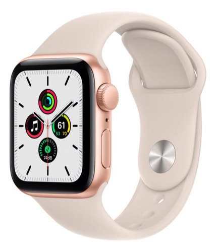 Apple Watch Se Gps 44mm Aluminum With Starlight Band Gold