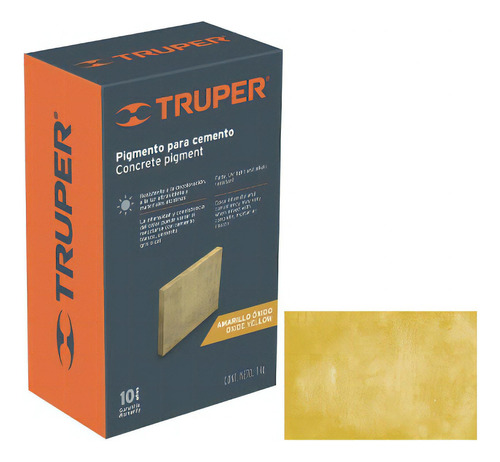 Pigmento Amarillo Óxido Para Cemento, 1 Kg, Truper 18073