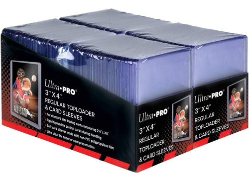 3 X 4 Clear Regular Top Loaders For Cards With Card S...