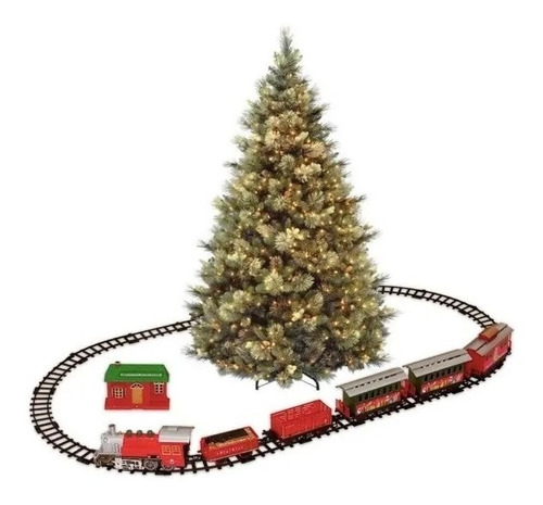 Holiday Time Tren Navideño Musical 23 Pz 132 X 74 Cm