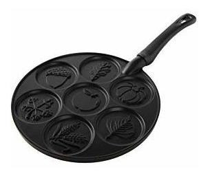 Nordic Ware Autumn Leaves Pancake Pan Black