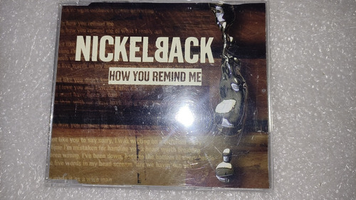 Nickelback - How You Remind Me Cd Single Enhanced 2001 Uk