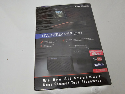 Avermedia Live Stream Duo - Capturadora De Video Y Webcam (Usado)
