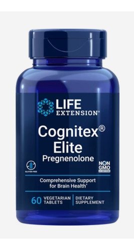 Cognitex Elite Pregnenolona, 60 Tabletes, Life Extension
