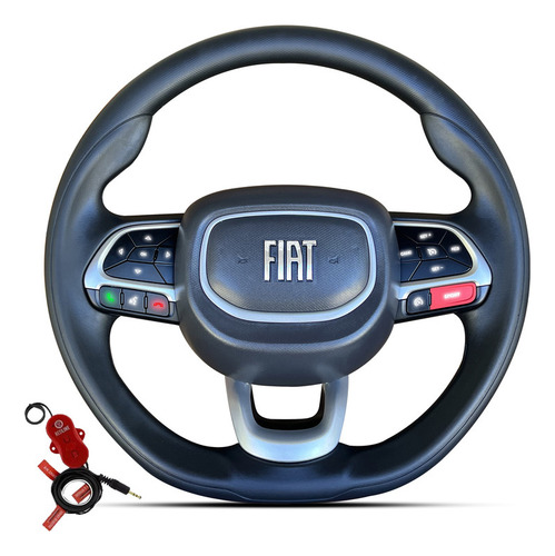 Volante Comando De Som Pronto Jfa Fiat Palio Uno Ano 2008