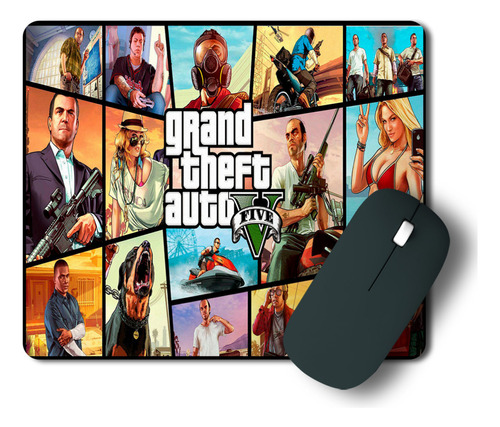 Mouse Pad Grand Theft Auto V - Varios Modelos - Printek