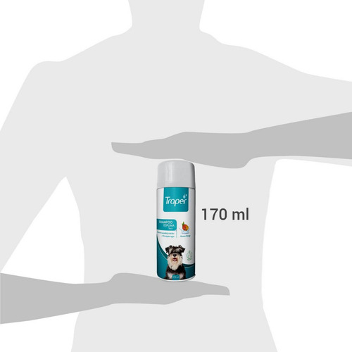Shampoo Espuma Seca Traper Baño En Seco Para Perros 170ml