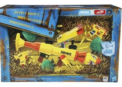 Set Nerf Fortnite Supply Drop-l Caja Maltratada