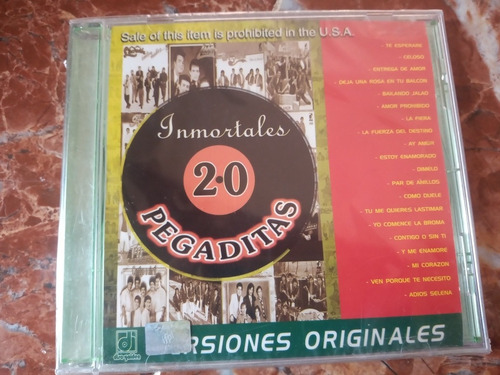 Inmortales 20 Pegaditas Cd Disa Sellado De Fabrica (Usado)