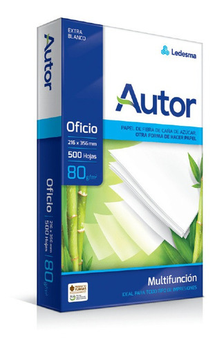 Resma Autor Oficio 80gr. Consultar Por Envio Gratis