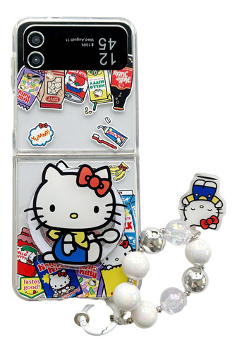 Hello Kitty Zflip5 Funda Succión Magnética Para Teléfono