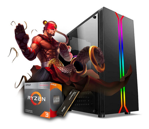 Pc Gamer Amd Ryzen 3 3200g Vega Graphics 8, 16gb Ddr4