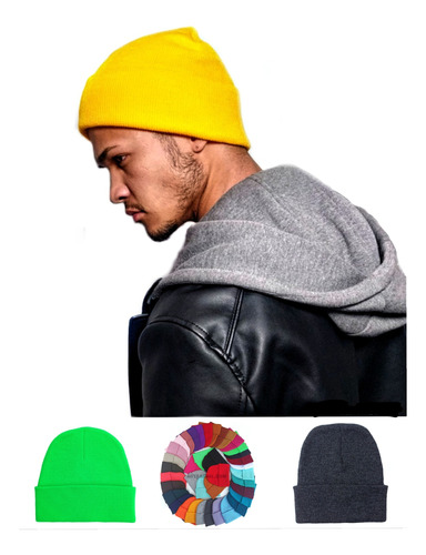 Gorros Para Hombre Y Mujer Termico Beanie Tejido En Hilo