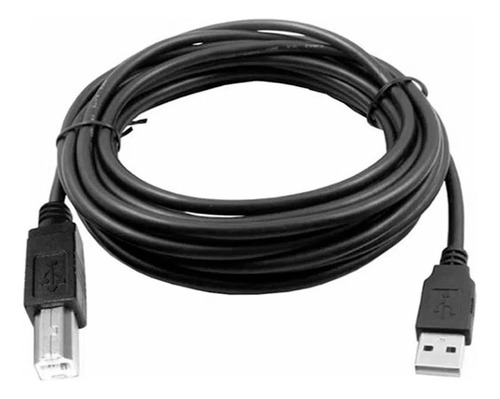 Cable Usb A Impresora 5mts. 2filtros Plateado Pc Printer