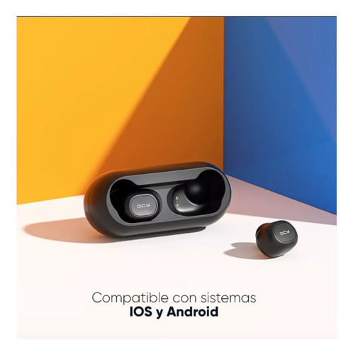 Auriculares Inalámbrico Qcy T1c Bluetooth Negro Envío Gratis