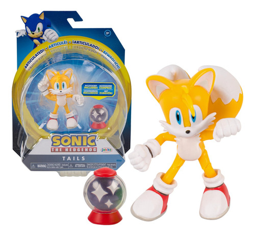 Sonic The Hedgehog Figura Tails + Acc 10cm 
