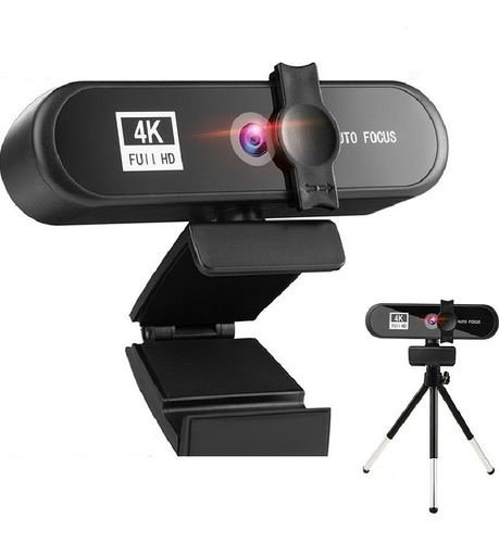 Web Cam 4k, 3840 X 2160p Full Hd Autofocus + Trípode