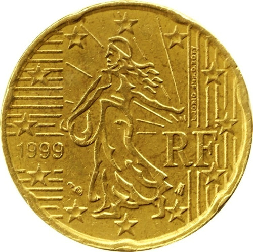 Francia Moneda  De 20 Euro Cent  Del Año 1999 - Km #1286