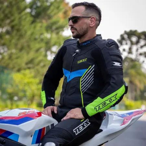 Kit Macação Pista 2 Peças Luva Gp Race Bota Super Tech Texx