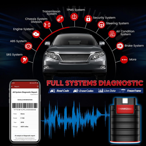 Obd2 Scanner Thinkdiag Bluetooth Full System Bidirectiona...