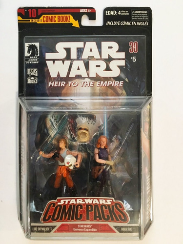 Mara Jade Y Luke Skywalker Star Wars Comic Packs Hasbro 2007