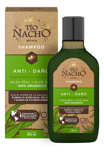Tio Nacho Shampoo Anti Daño Aloe Vera 200ml