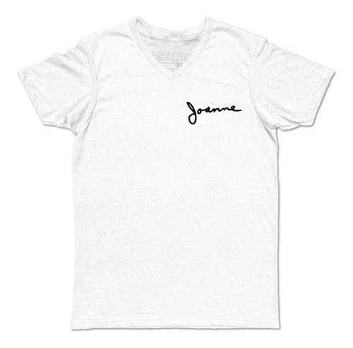 Lady Gaga Joanne Manuscrita Playera Cuello En V Joanne Era