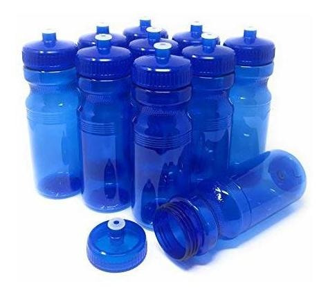Csbd Clear 24 Oz Sports Water Bottles, 10 Pack, Blank Rrrqv