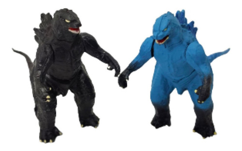 Juguete Godzilla Vs Kong Figuras 4pzs Black Blue Accesorios