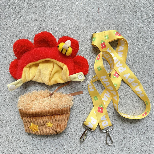 Bolsa De Muñeca De Felpa Para Vestir, Bolso Flor Roja