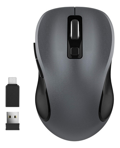 Wisfox  Mouse Inalmbrico De 2.4g Para Porttil, Mouse Ergonmi