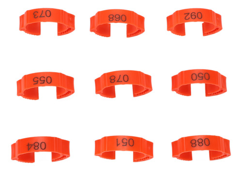 Anéis Para Pés De Galinha, 100 Unidades De Fivela De Identif