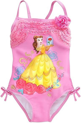 Traje De Baño Bella De Disney Para Niñas