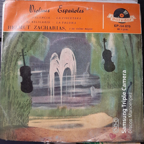 Simple Sobre Helmut Zacharias Violines Españoles Polydor C14