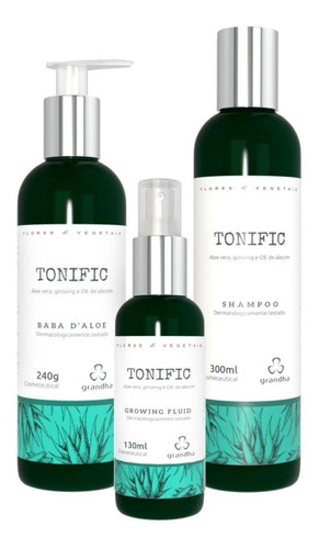 Grandha Tonific Shampoo + Baba D'aloe + Growing Fluid