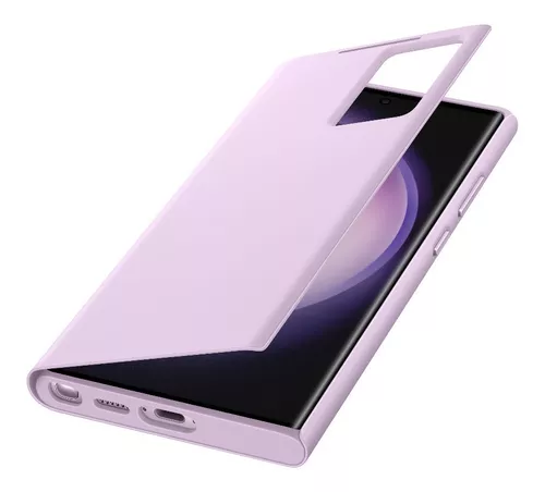Funda inteligente para Samsung Galaxy S23 Ultra, carcasa con tapa, vista  inteligente, SM-S918B